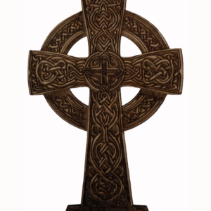 Celtic Cross Engraved Wooden Artwork